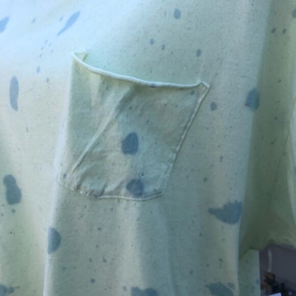 NEW Nordstrom Abound cotton pale green tie dye crop top size medium - Picture 5 of 9